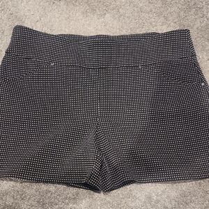 INC International Concepts High Waist Black and White Shorts